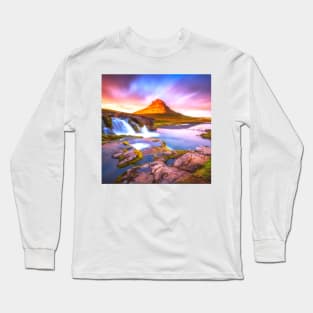 nature waterfall Long Sleeve T-Shirt